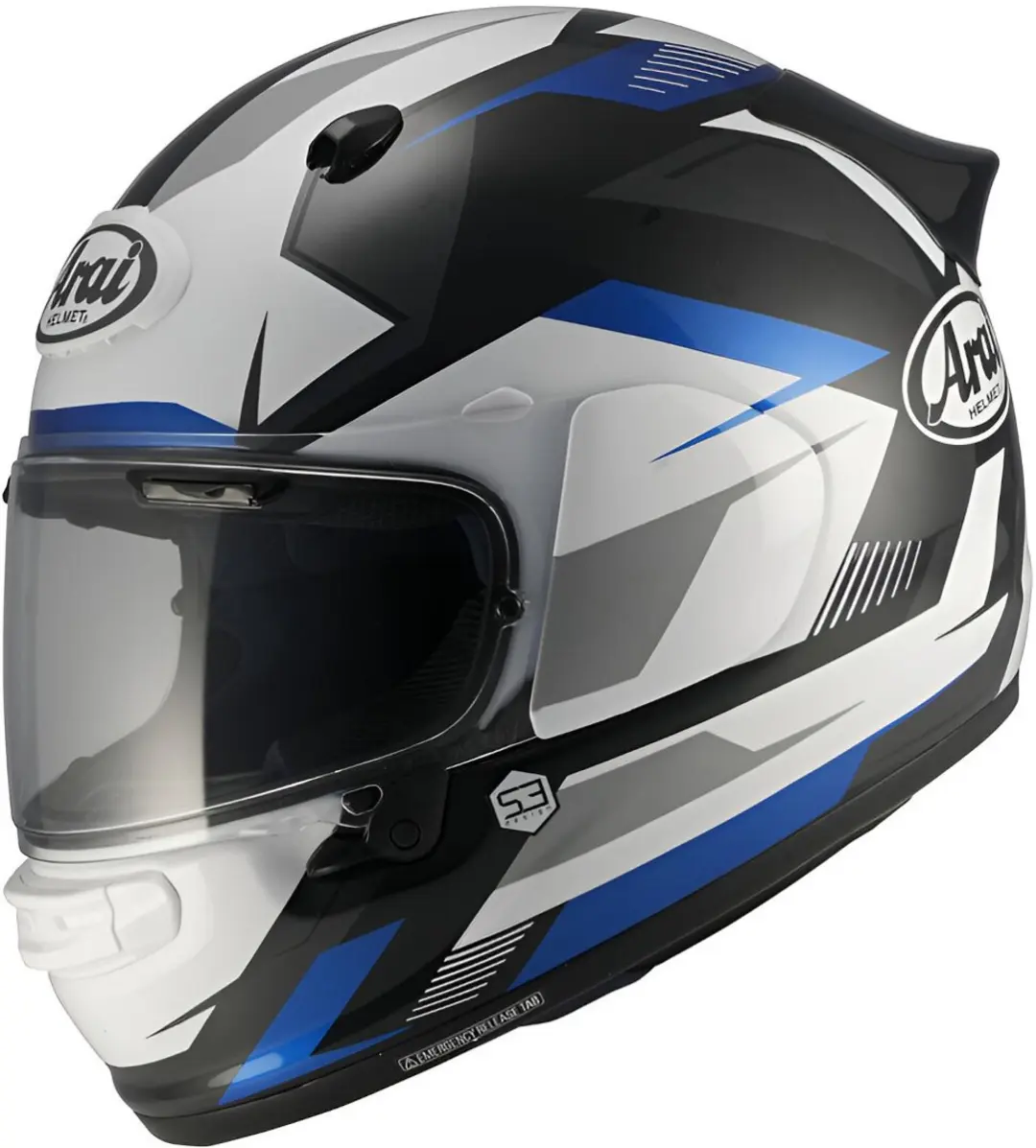Arai Quantic Supra Blauw Zwart Wit Integraalhelm