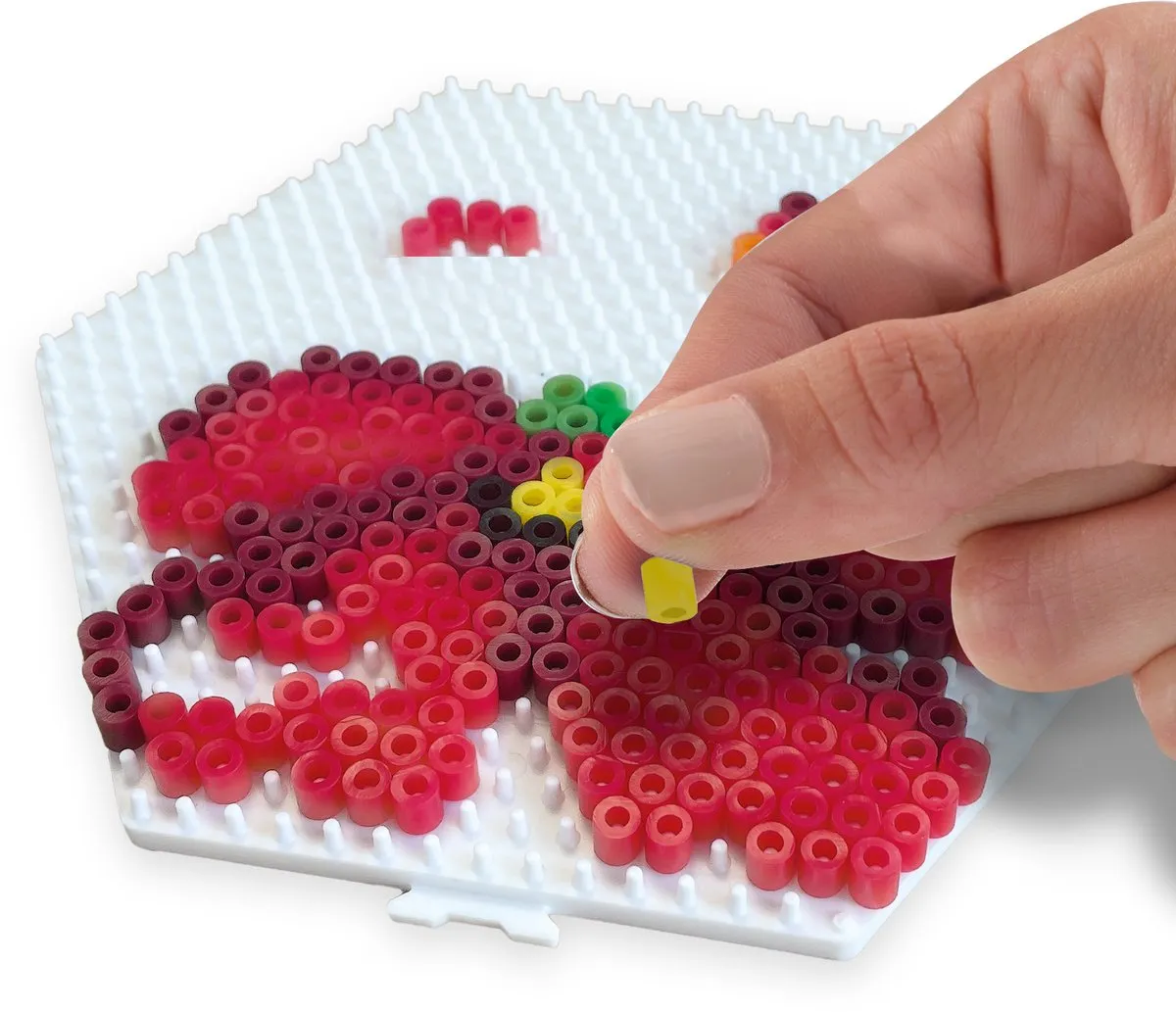 SES Creative Beedz Art 3D Mini Bloemen Boeket - 1600 Strijkkralen - 8 Kleuren