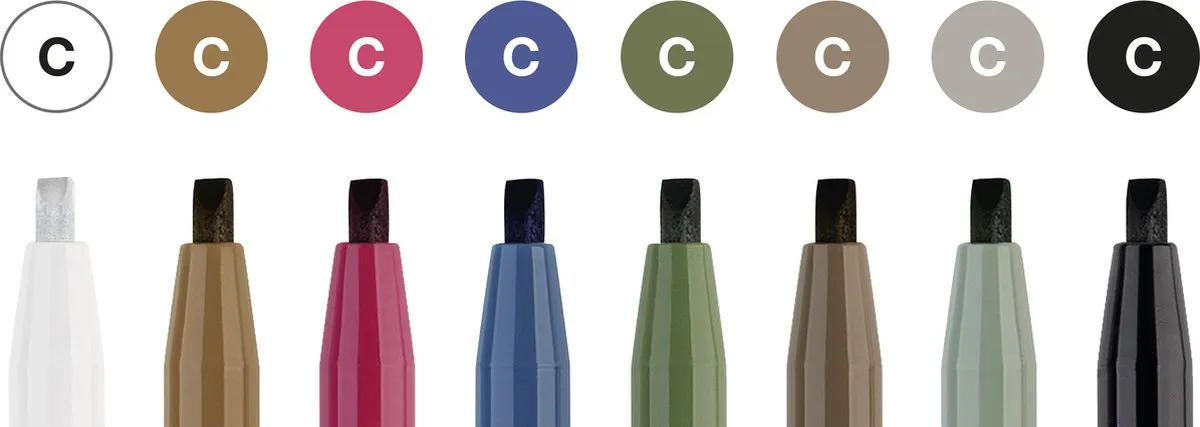 Faber-Castell Pitt Artist Pen Kalligrafie Set 4-delig - FC-167505 - Multicolor