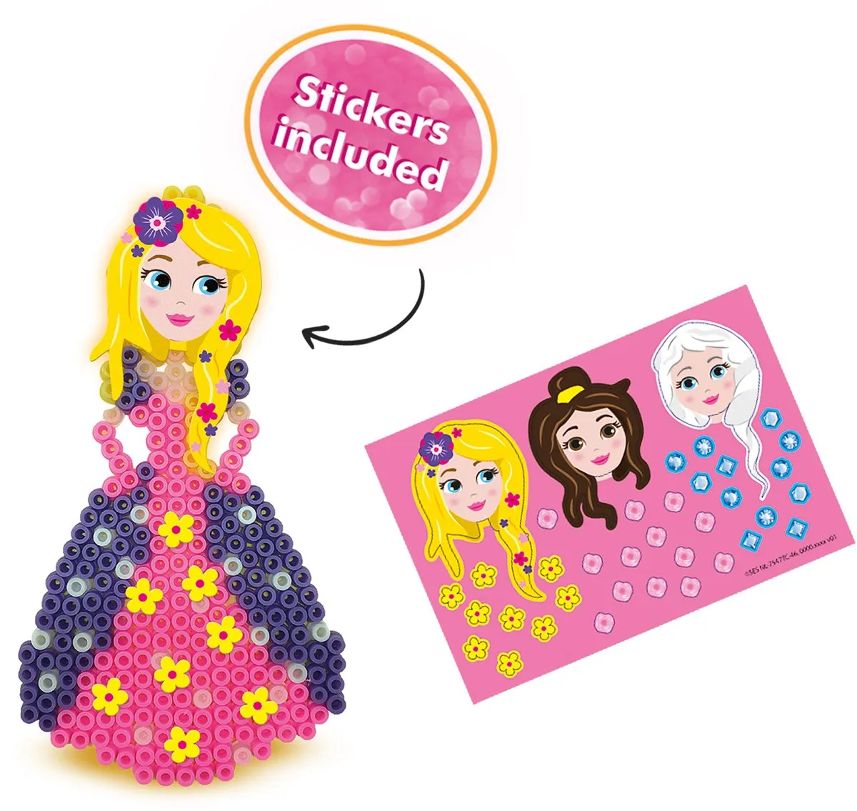 SES Creative Beedz Prinsessen Strijkkralen - 1400 Stuks