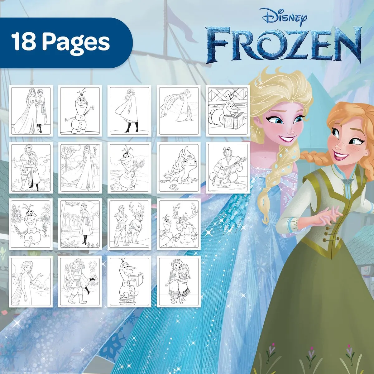 Crayola Color Wonder Disney Frozen Kleurboek - 18 Stuks