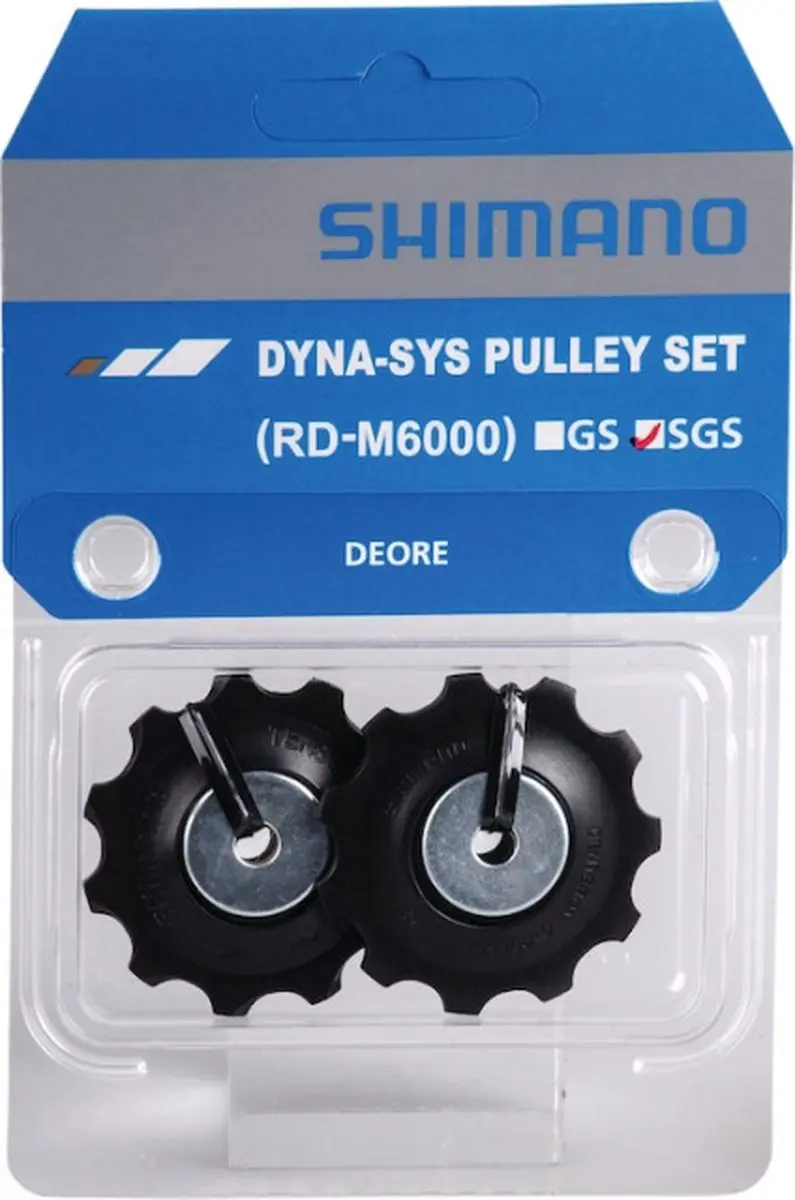 Shimano Deore RD-M6000 Derailleurwielset 10s - Zwart - 2 Stuks - afbeelding 2 van 5