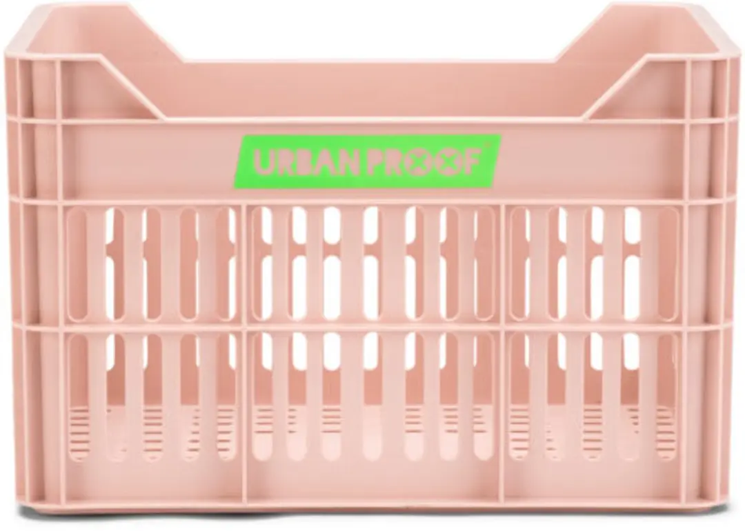 URBAN PROOF Junior Fietskrat 35L - Pastelroze - afbeelding 2 van 6