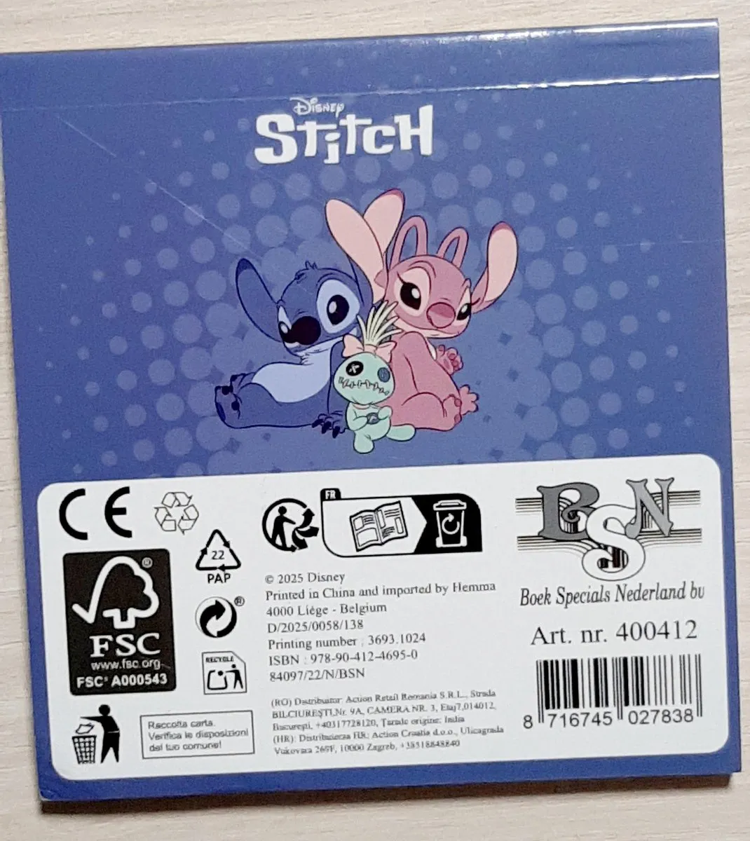 Disney Lilo & Stitch Mini Kleurboek - 24 Pagina's - 10x10.5cm