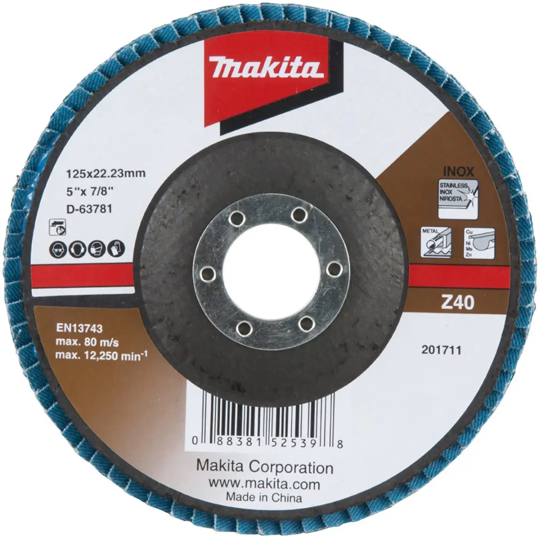 Makita D-63781 Lamellenschuurschijf 125mm
