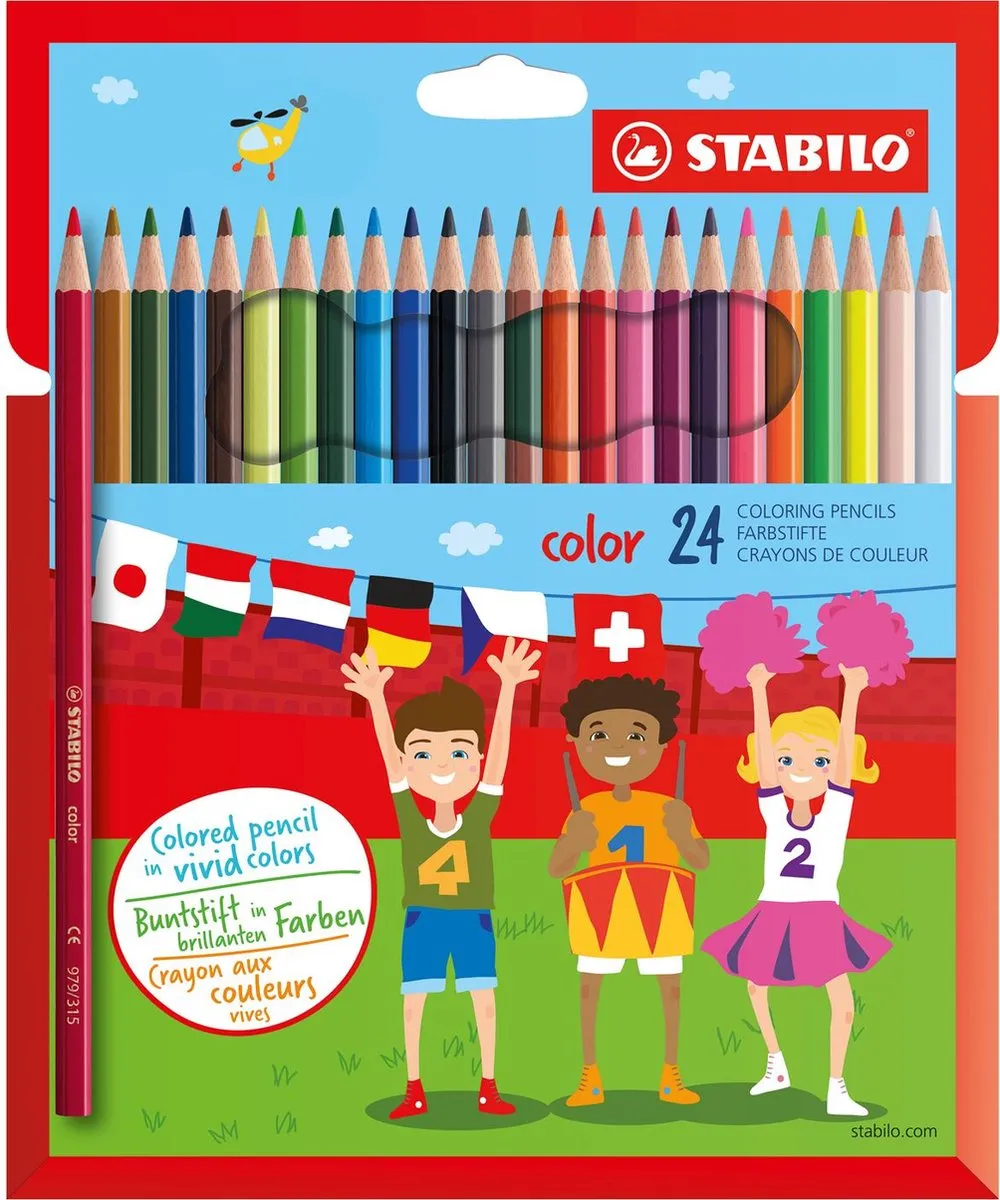 STABILO Color Kleurpotloden 24 Stuks - Multicolor