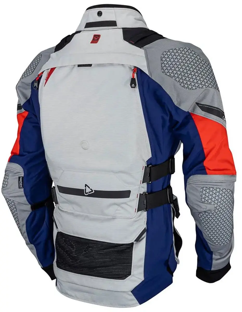 Leatt ADV MultiTour 7.5 Waterdichte Textieljas - XXXL - Lichtgrijs/Blauw/Rood