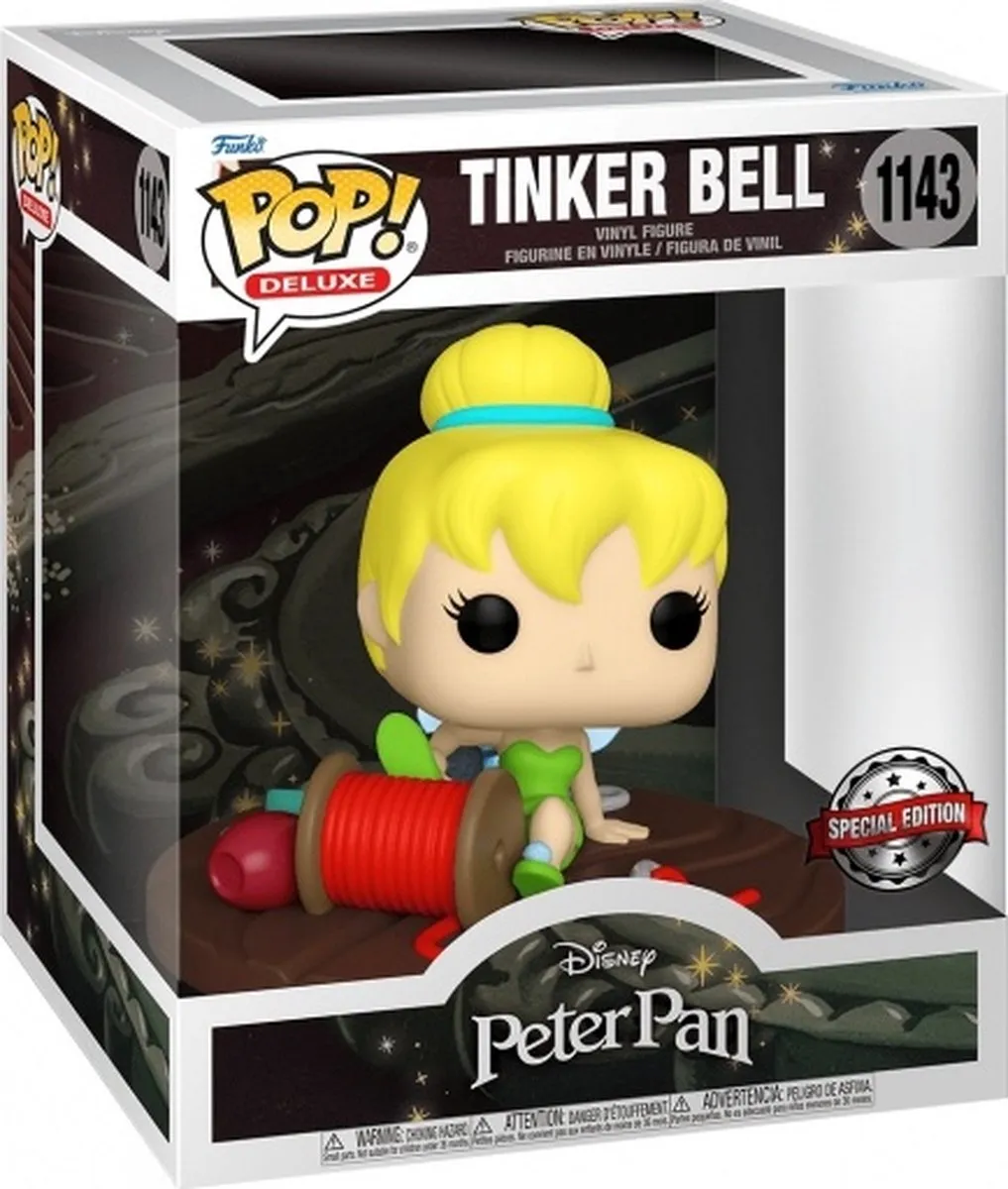 Funko Pop! Deluxe Peter Pan Tinker Bell Spool US Exclusive 58794 - Multicolor