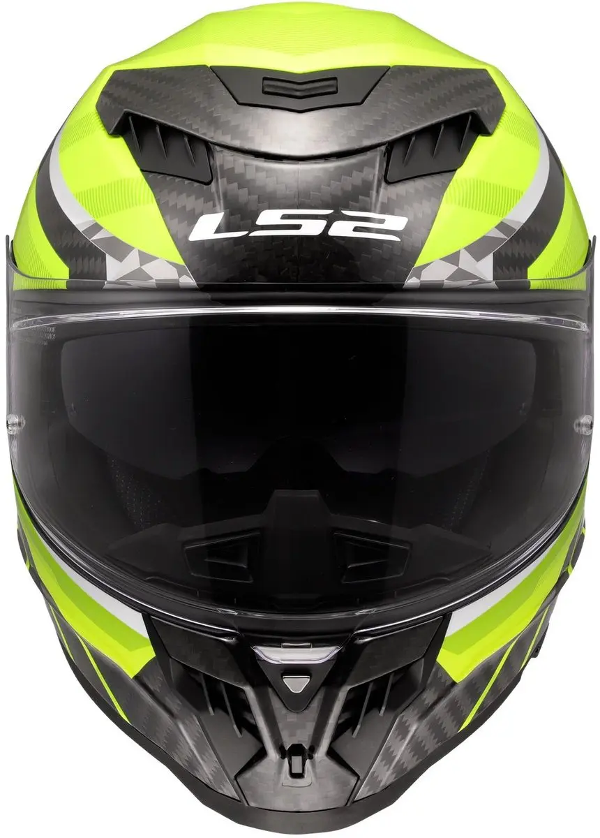 LS2 Dragon Trax FF807 Helm - Fluor Geel - XL