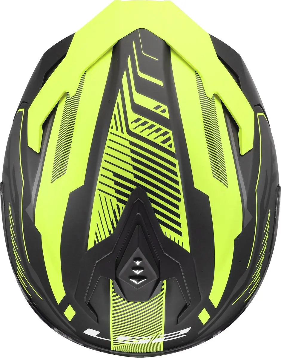 LS2 FF817 Challenger II Dravix Helm - XS - Geel/Zwart