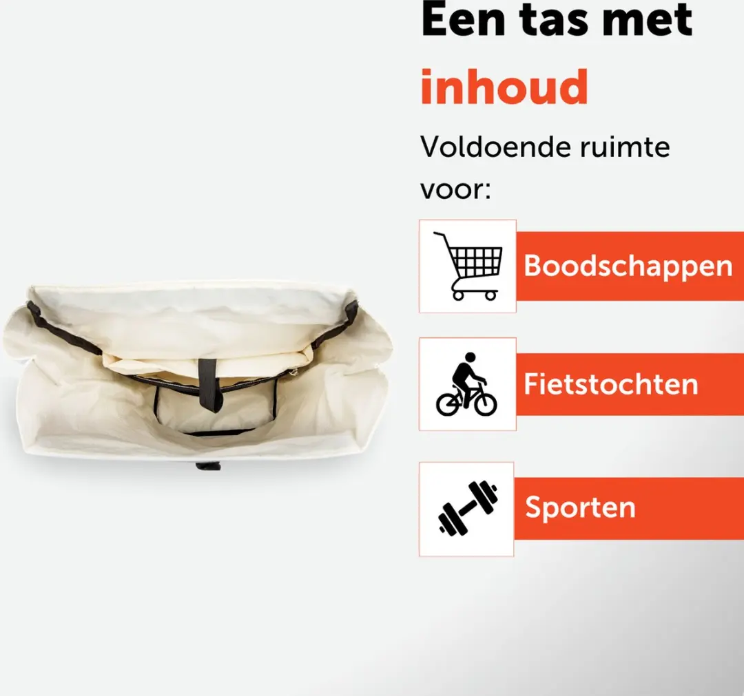 New Looxs Nyborg Single Fietstas - 13 inch Laptopvak 17L - Zwart/Grijs - afbeelding 5 van 6