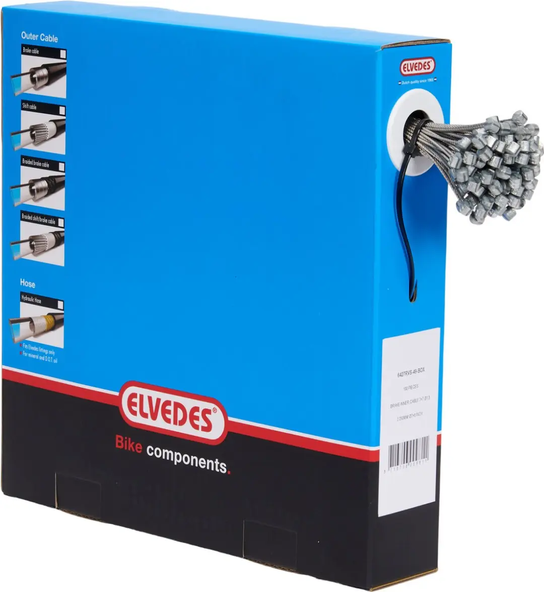 Elvedes Binnenremkabel Achter 6427rvs-49 Tonnippel 2250mm - Mountainbike - afbeelding 4 van 6