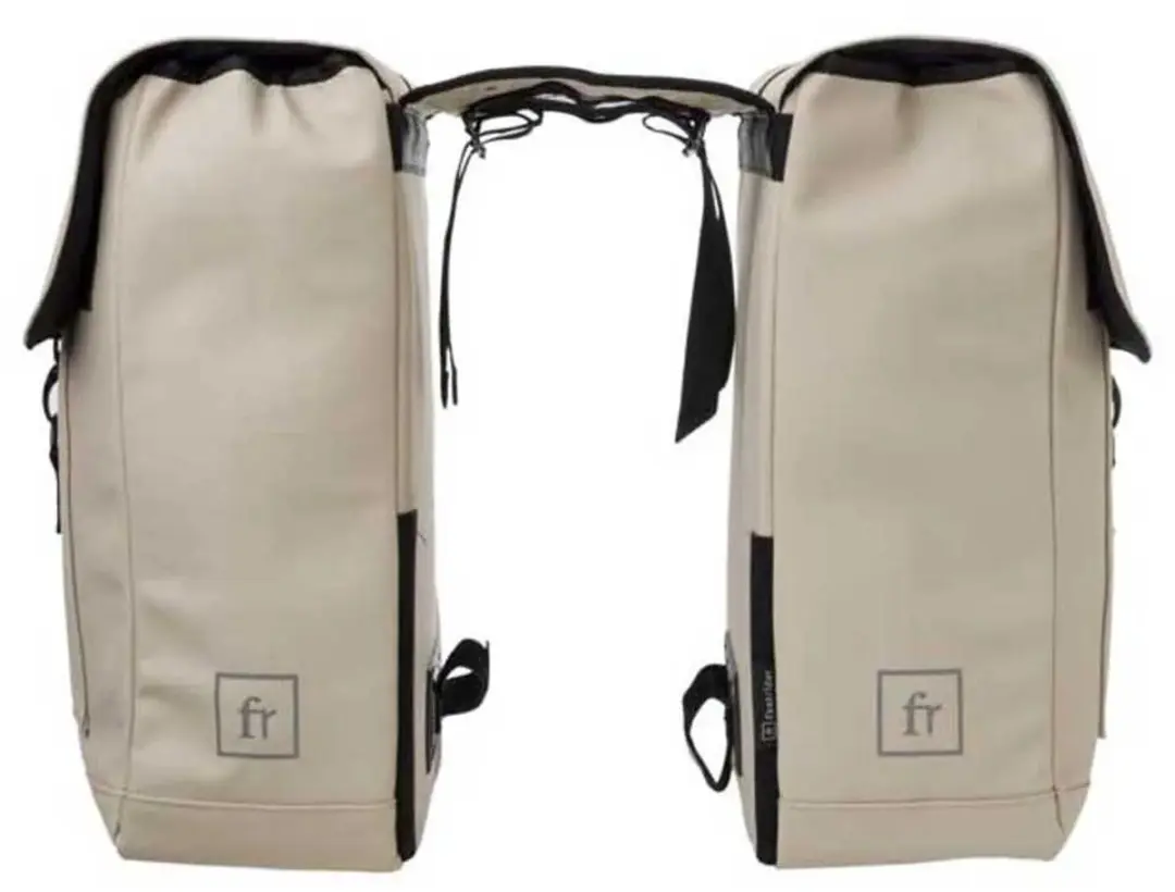 FastRider Jaxx II Dubbele Fietstas 28L - MIK-Compatibel - Taupe