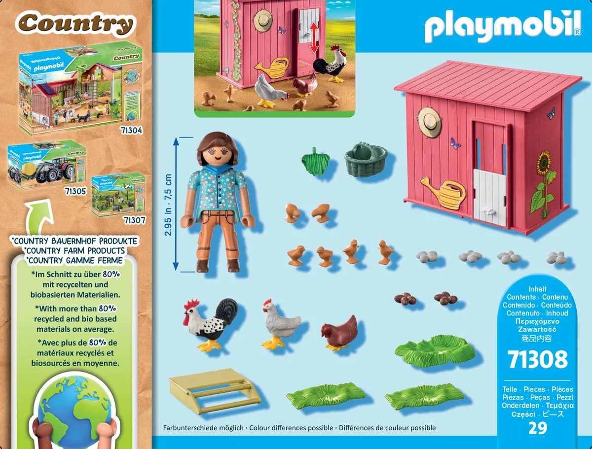 Playmobil Country Kippenhok 71308 - Multicolor