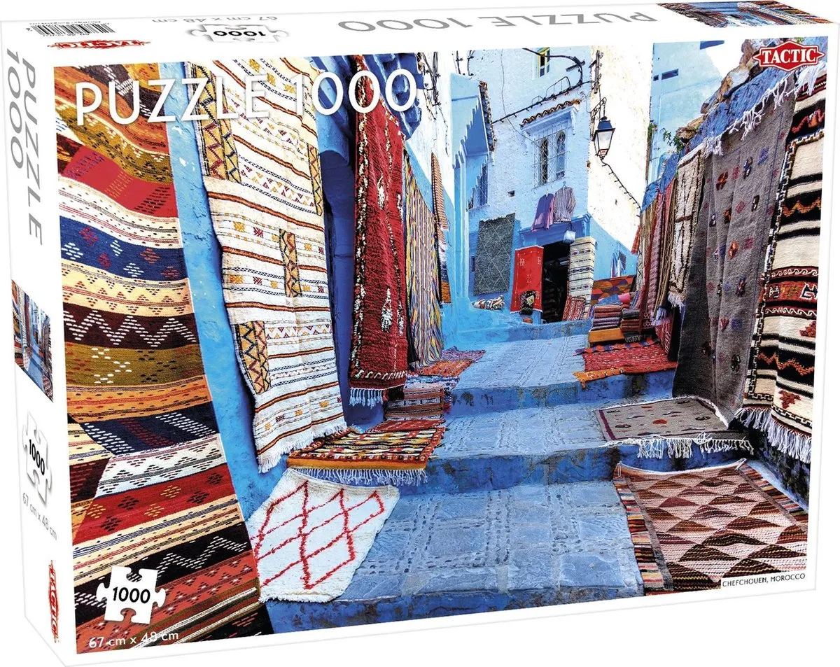 Tactic Puzzel Around the World Chefchouen Marokko 1000 Stuks