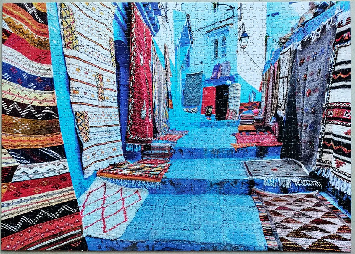 Tactic Puzzel Around the World Chefchouen Marokko 1000 Stuks - Multicolor