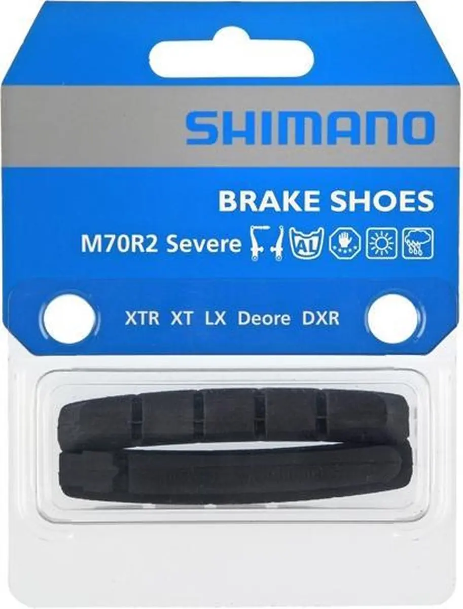 Shimano Remblokrubbers M70R2 - 1 Paar - Zwart - afbeelding 4 van 6