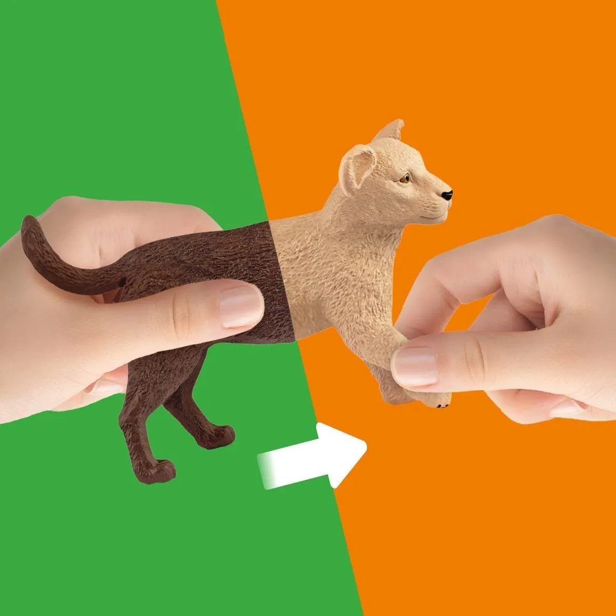 Schleich Wild Life Puzzlemals 81072 - Bruin - afbeelding 6 van 6