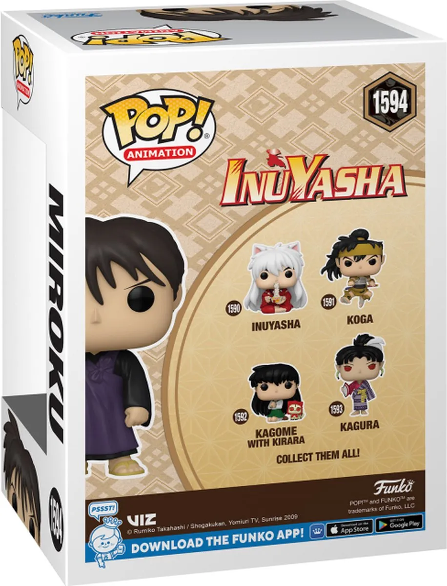 Funko Pop! InuYasha Miroku 1594 - Anime Figurine - Meerkleurig