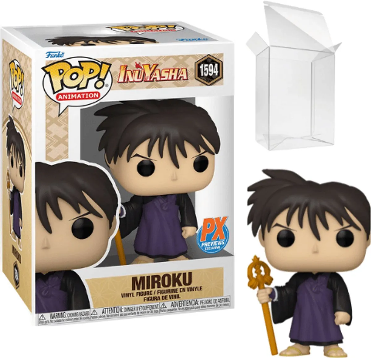 Funko Pop! InuYasha Miroku 1594 - Anime Figurine - Meerkleurig