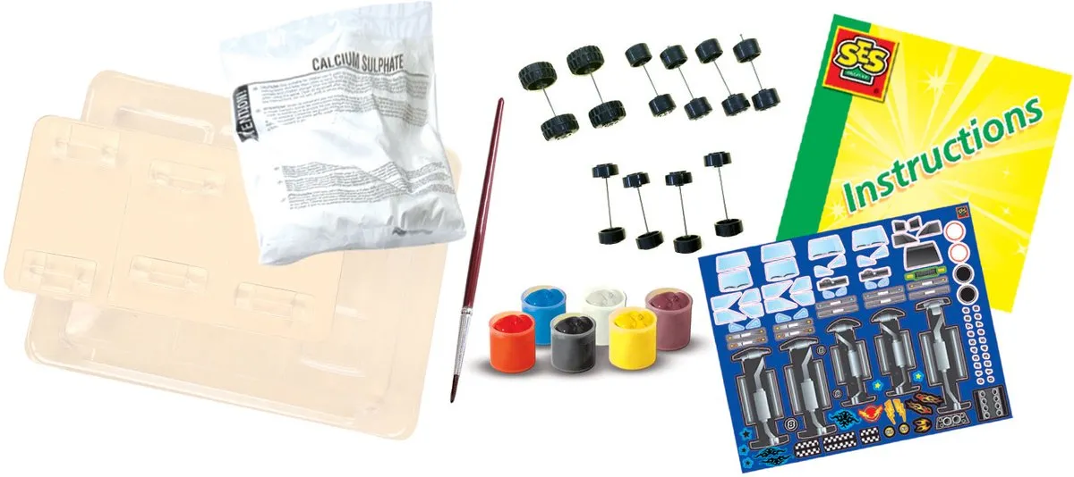 SES Creative Gieten & Schilderen Auto's - 5 Stuks