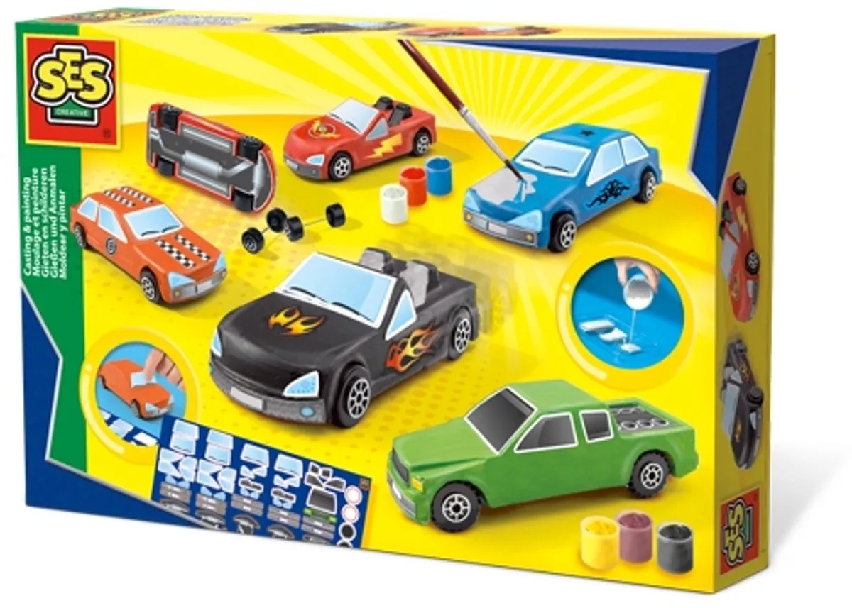 SES Creative Gieten & Schilderen Auto's