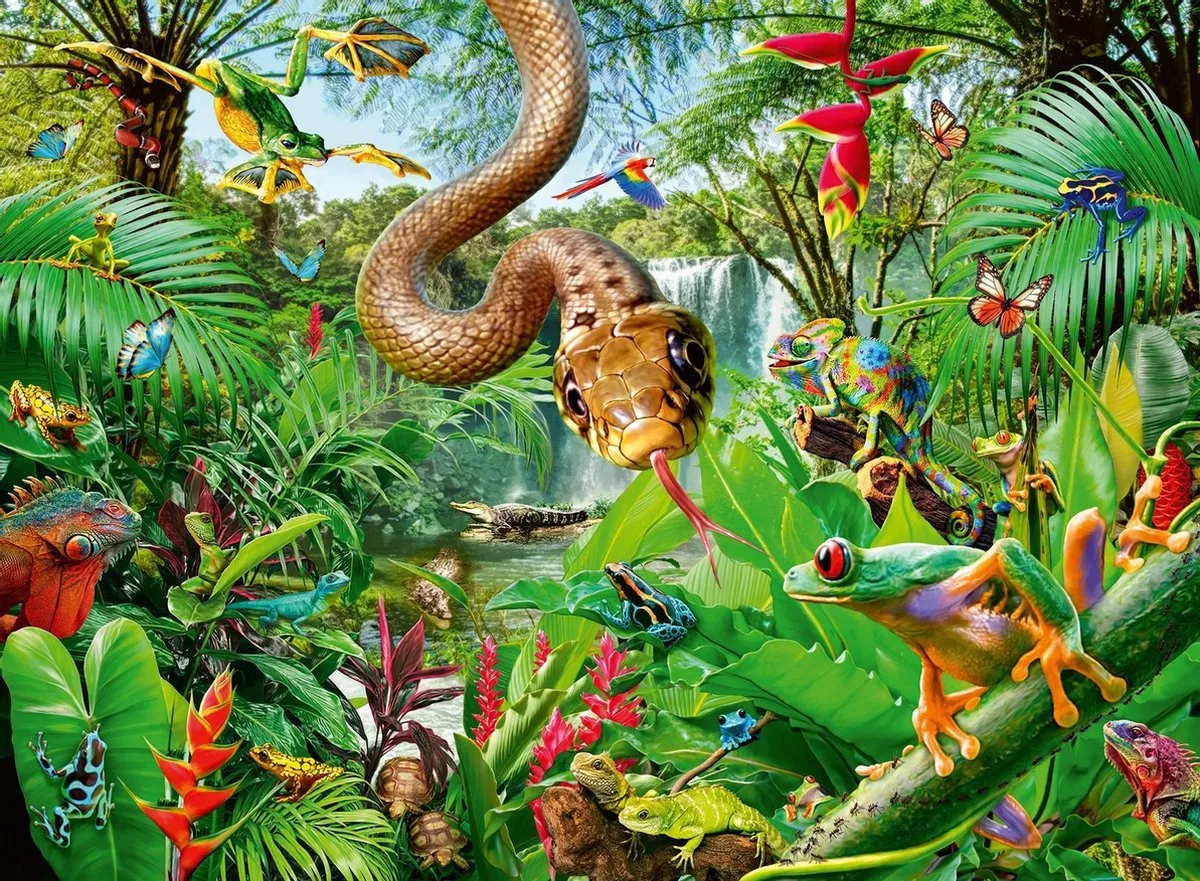 Ravensburger Reptielen Resort Legpuzzel 300 Stuks - Multicolor