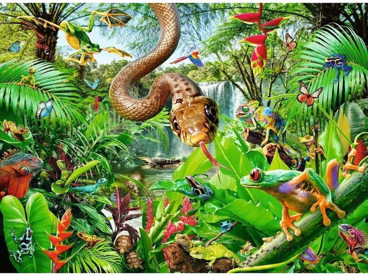 Ravensburger Reptielen Resort Legpuzzel 300 Stuks - Multicolor