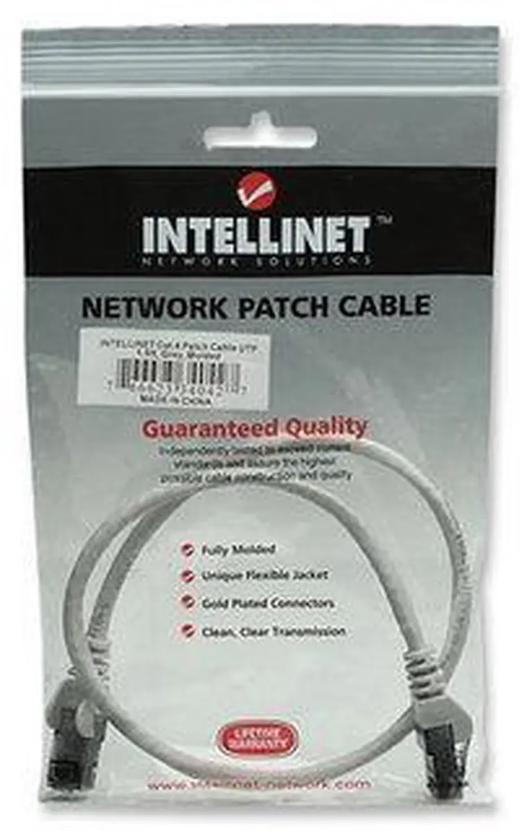 Intellinet 340427 Netwerkkabel RJ45 0.5m - Grijs