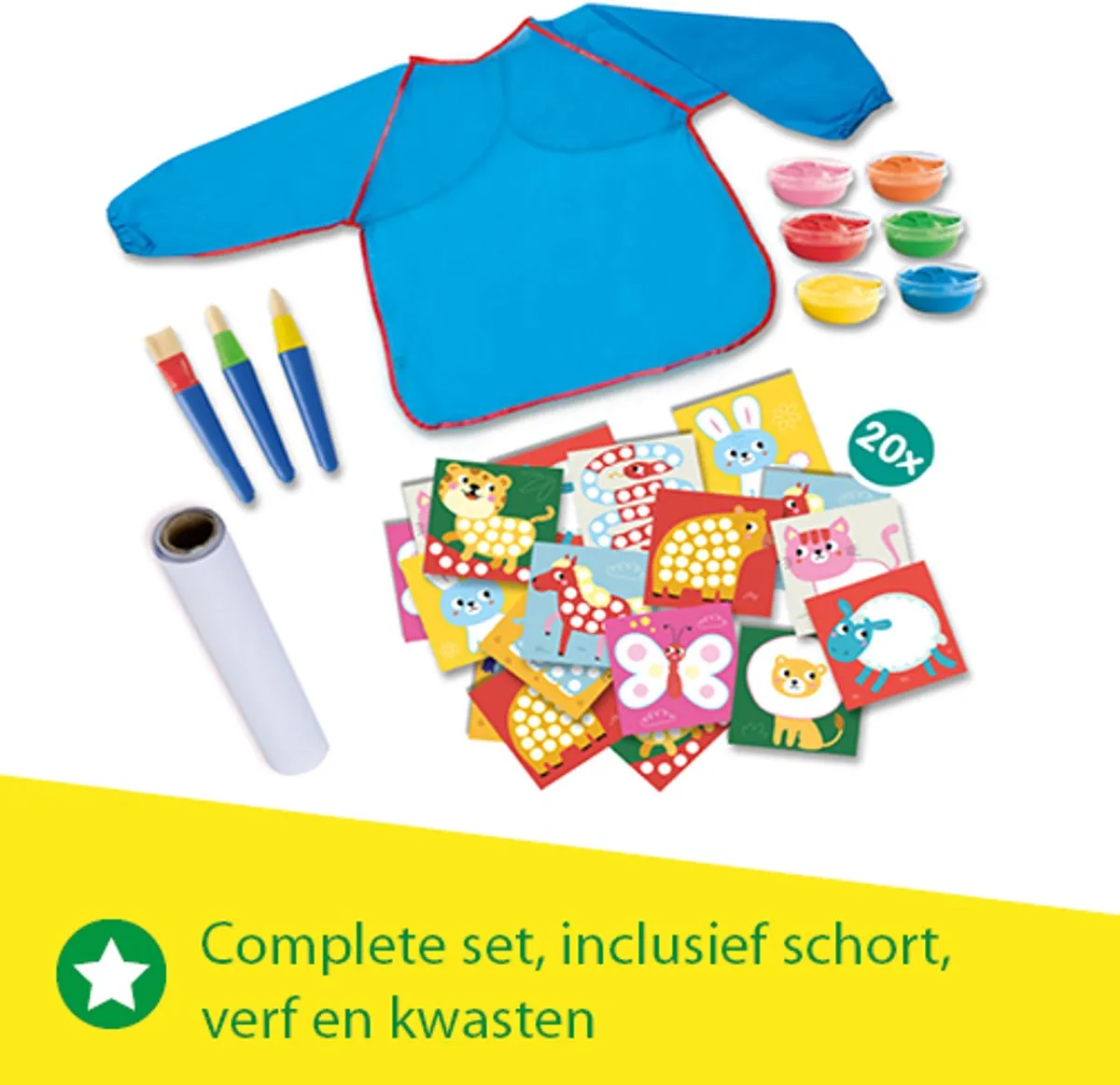 SES Creative Mijn Eerste Vingerverf Mega Knutselset - 3 Kleuren