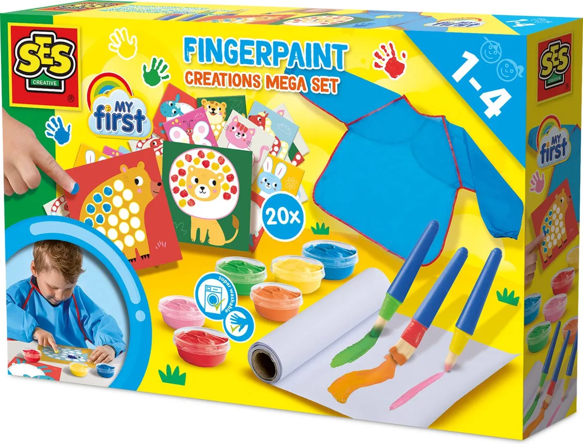 SES Creative Mijn Eerste Vingerverf Mega Knutselset