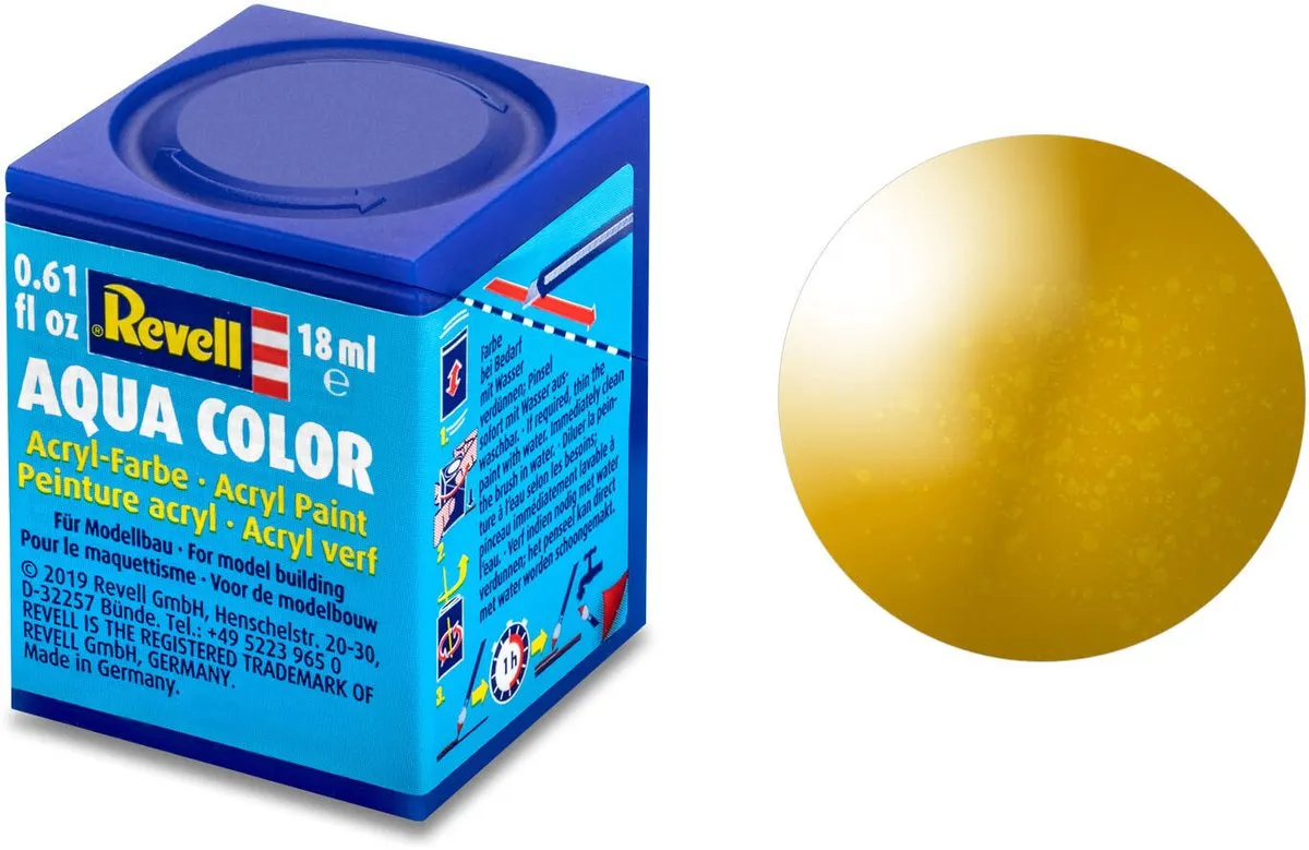 Revell Hobbyverf Acryl Aqua #92 Brass Metallic 18ml