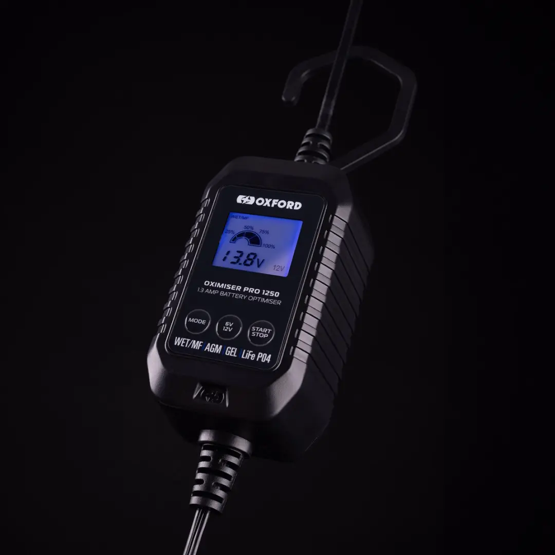 Oxford Acculader met Display - 220W - Geschikt voor AGM/Gel/Lithium/Loodzuur