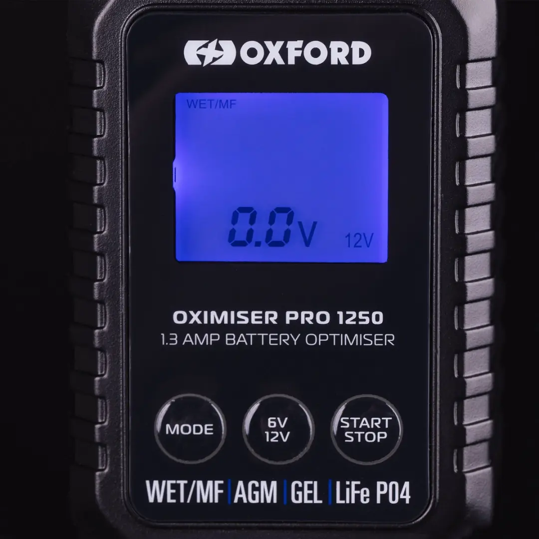 Oxford Acculader met Display - 220W - Geschikt voor AGM/Gel/Lithium/Loodzuur