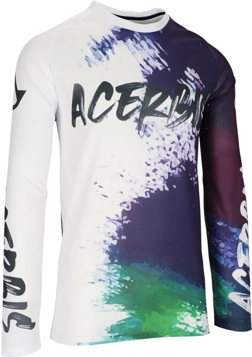 Acerbis J-Windy Vented Brush Wit Paars Groen Cross Jersey