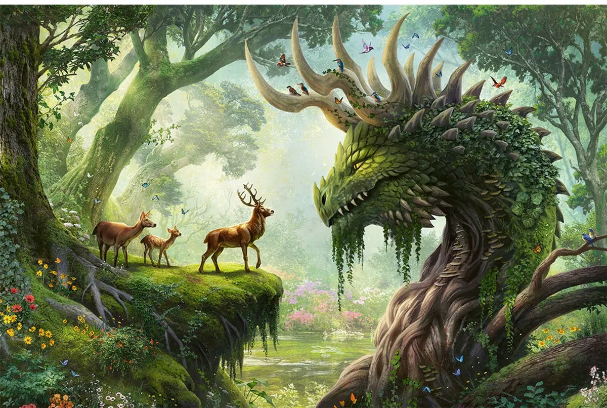 Ravensburger De Bosdraak Ontwaakt Legpuzzel 3000 Stuks - Meerkleurig