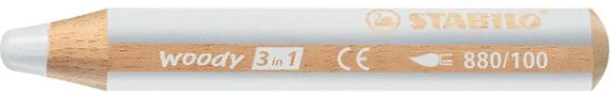 STABILO Woody 3-in-1 Potlood Wit - 5 Stuks