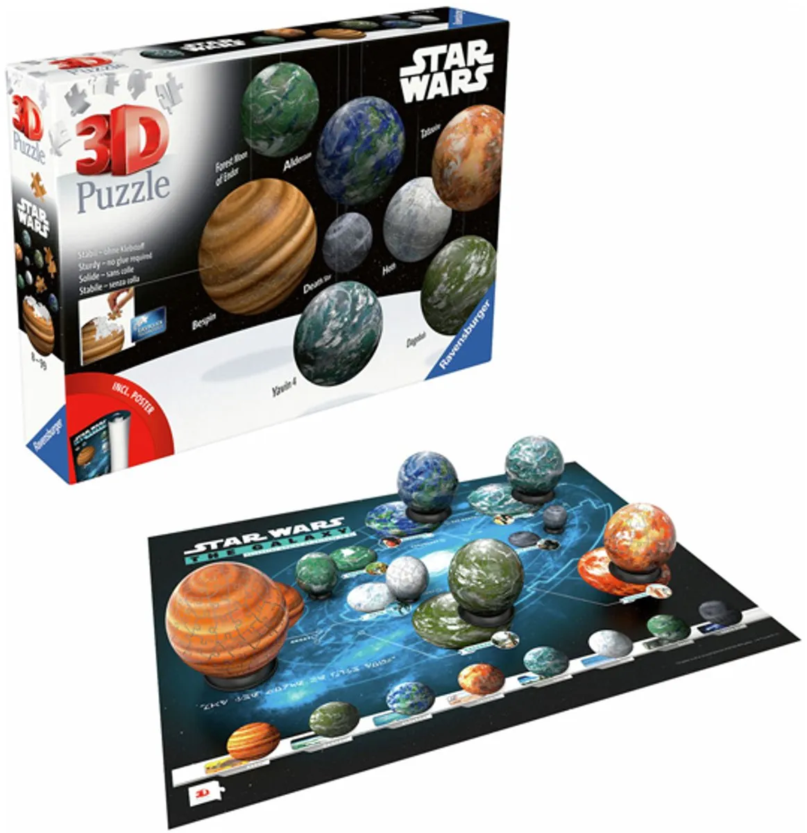 Ravensburger 3D Puzzle Star Wars Planeet Galaxy 3531 Stuks