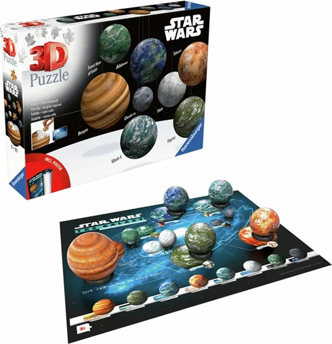Ravensburger 3D Puzzle Star Wars Planeet Galaxy 3531 Stuks