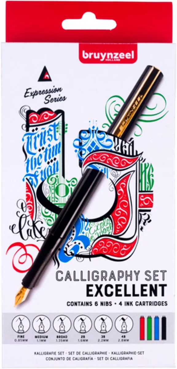 Bruynzeel Kalligrafieset 14-delig