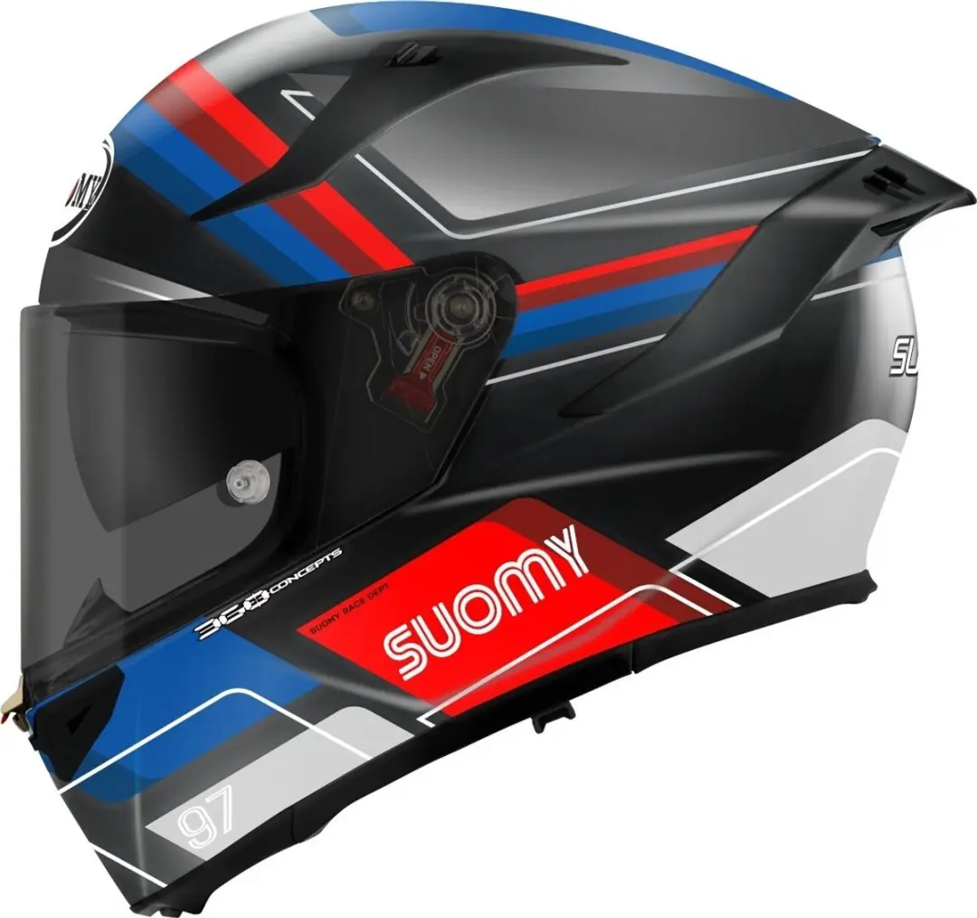 Suomy Speedstar 2 Vantage Mat Zwart Blauw Integraalhelm