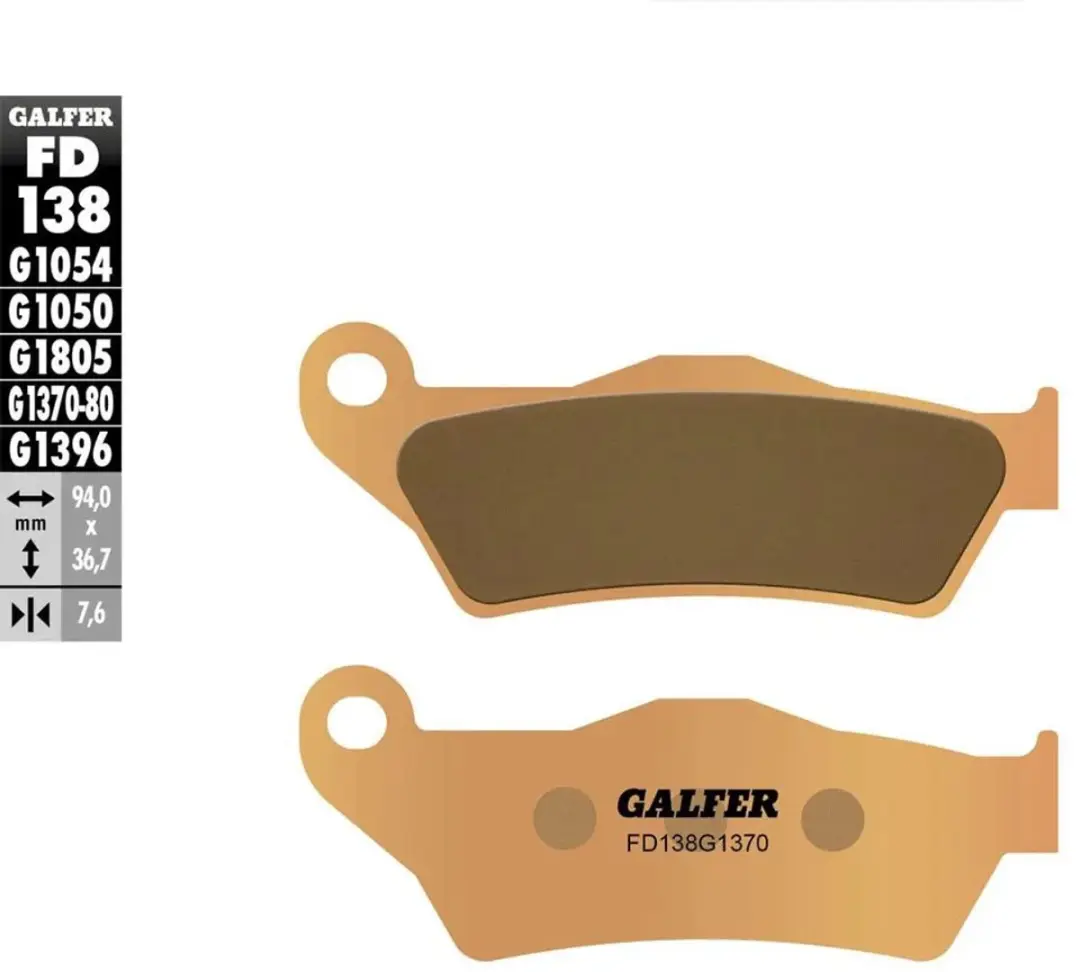 Galfer Street FD138G1370 Gesinterde Remblokken - Goud - afbeelding 3 van 4