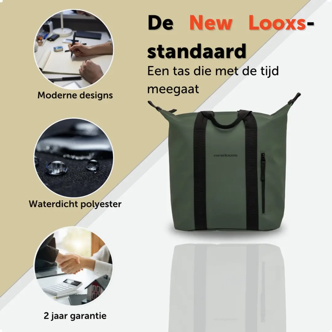 New Looxs Odense Kota Fietstas - 24L - Groen