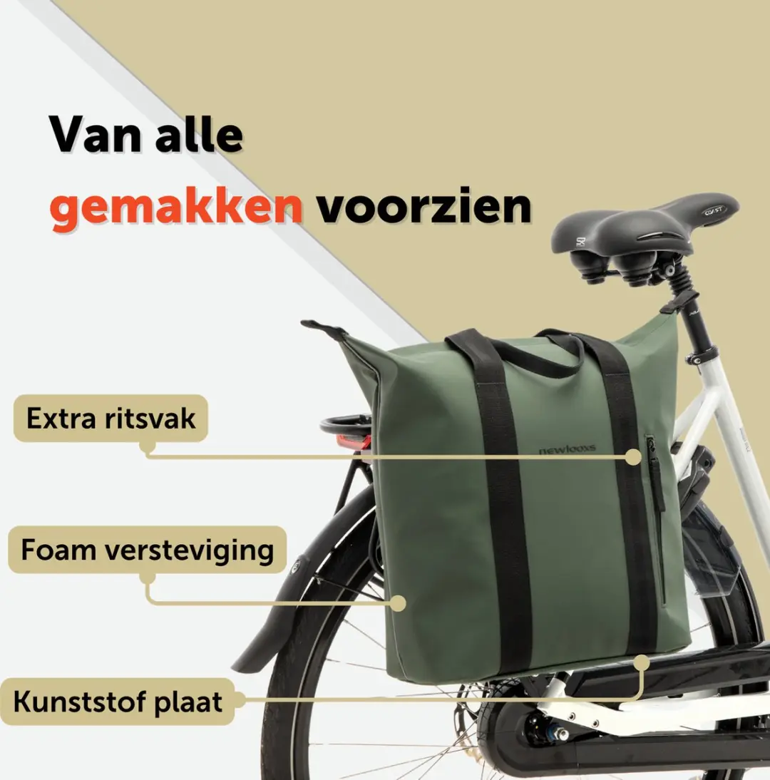 New Looxs Odense Kota Fietstas - 24L - Groen - afbeelding 6 van 6