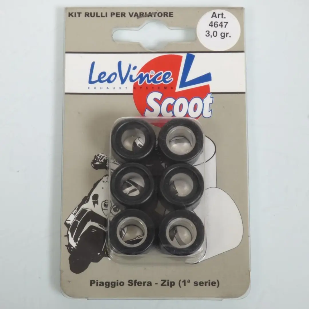 Galet rouleau de variateur Leovince pour Scooter Piaggio 50 Sfera 1991 à 1993 1