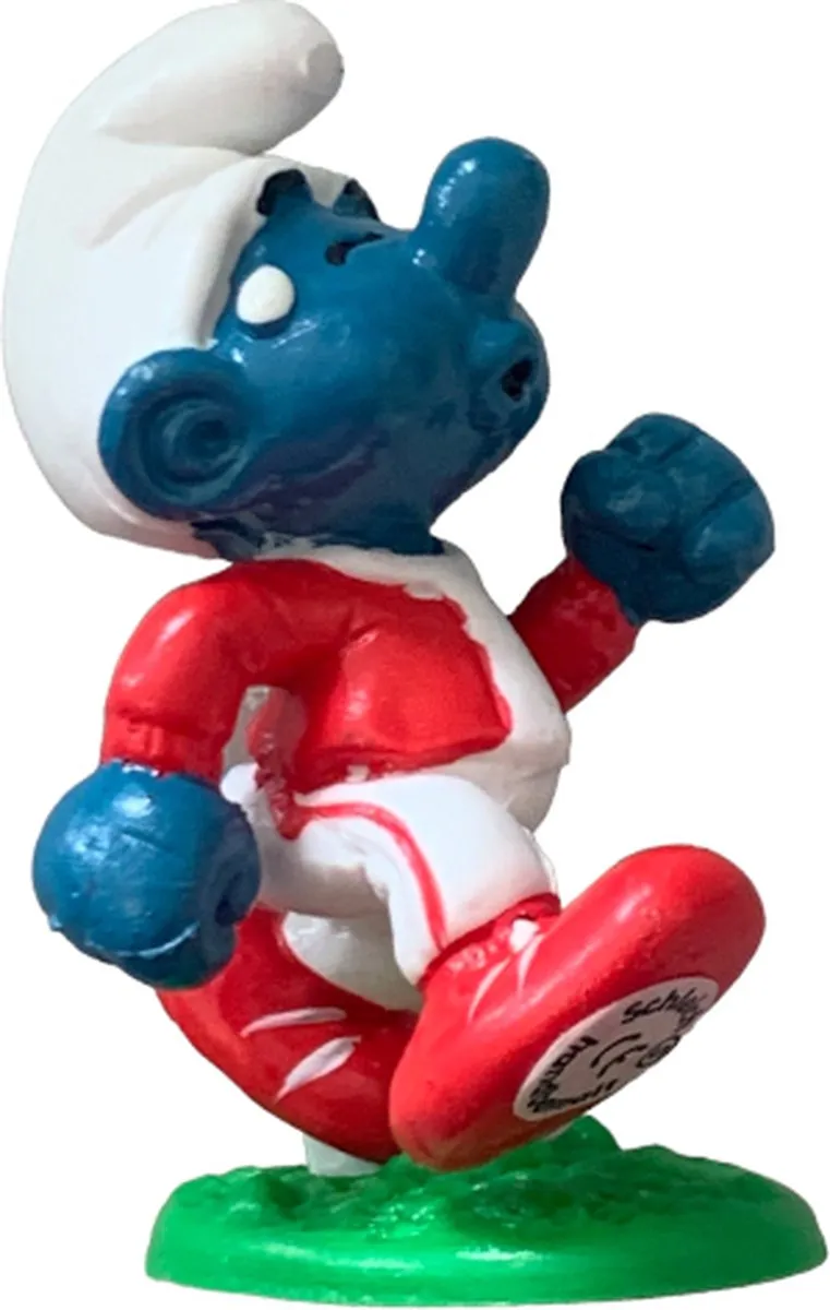Schleich Smurf Jogger 20172 - 6cm - Rood/Wit