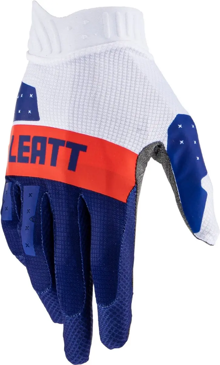 Leatt Moto 1.5 GripR Blauw Rood Wit Motorcross Handschoenen