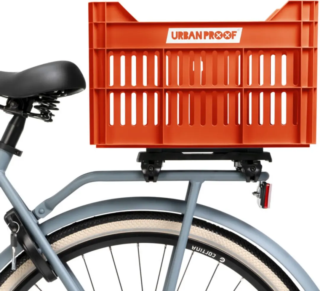 URBAN PROOF Click Fietskrat 30L - 35 Liter - Oranje - afbeelding 2 van 6
