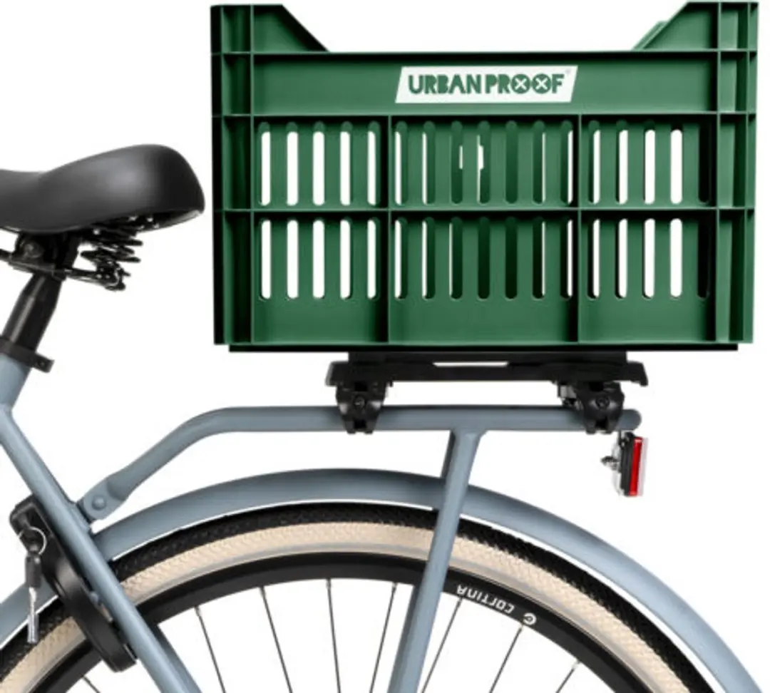 URBAN PROOF Click Fietskrat 35L - Donkergroen - afbeelding 2 van 6