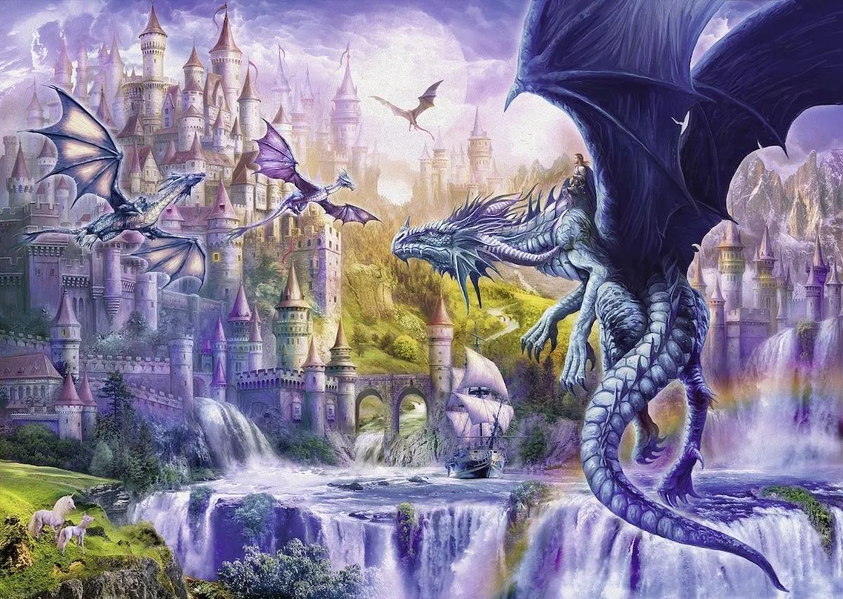 Ravensburger Drakenkasteel Legpuzzel 1000 Stuks - Multi